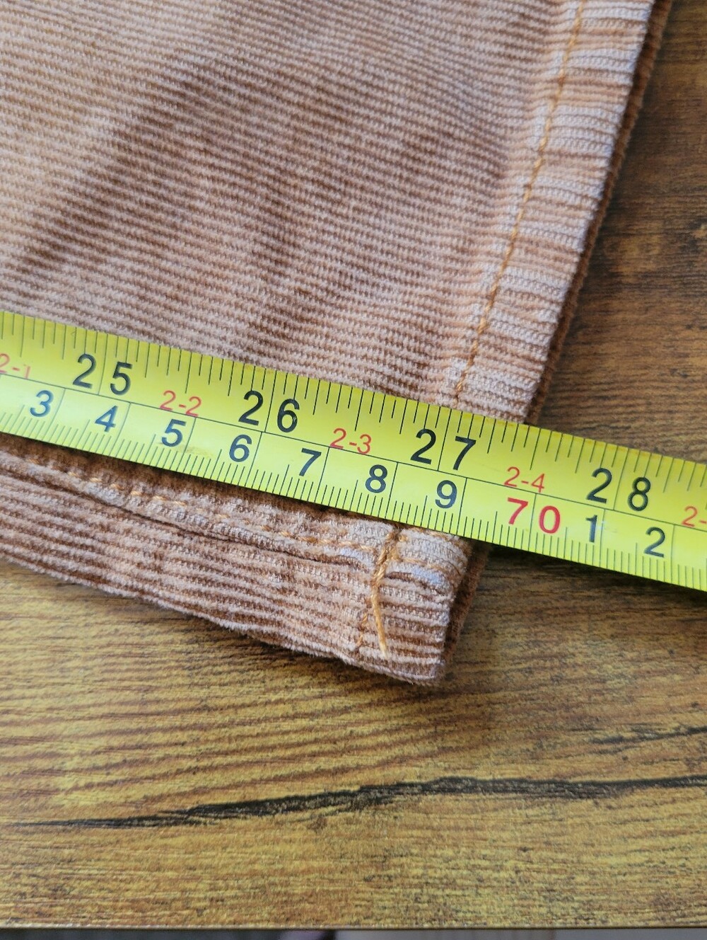 American Eagle Super Stretch Corduroy Cargo Carpenter Pants Brown Women's 4 - Picture 9 of 9